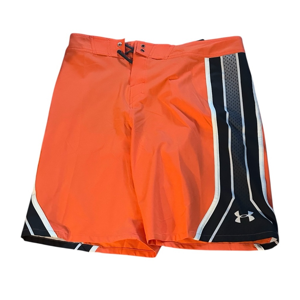 Under Armour Orange Men Swim Board Shorts NWT